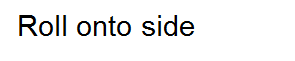 Roll onto side text